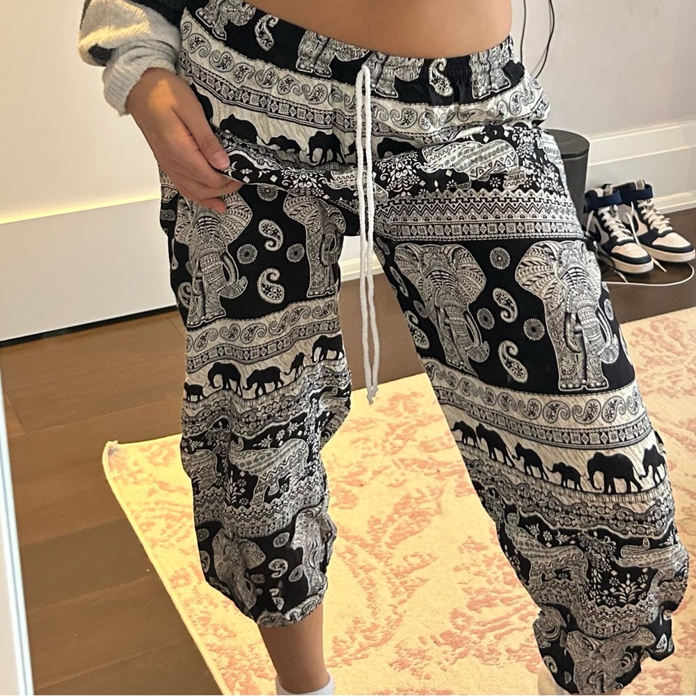 Elephant “forbidden pants” lounge baggy-ish pants